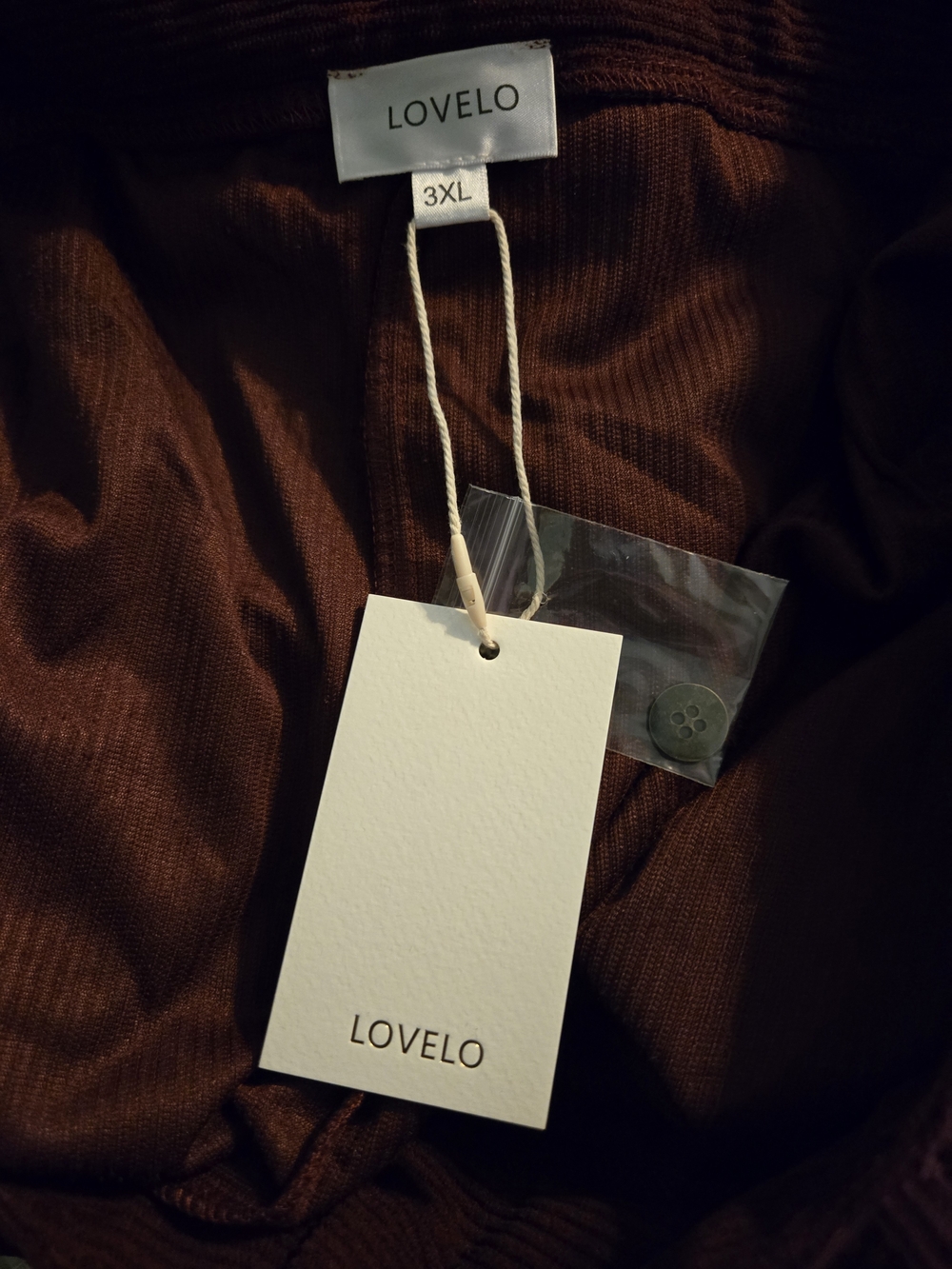 Lovelo Burgandy Corduroy Skirt with Tag